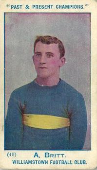 1905 Wills's Past & Present Champions #49 Arthur Britt Front